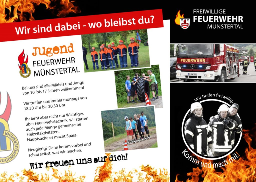 Wir Sind Dabei Wo Bleibst Du Freiwillige Feuerwehr Munstertal